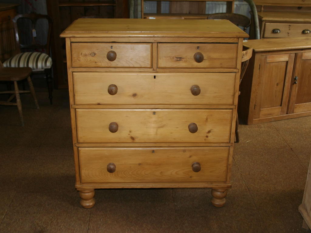 Derby Antique Furniture Pine Chest Of Drawers